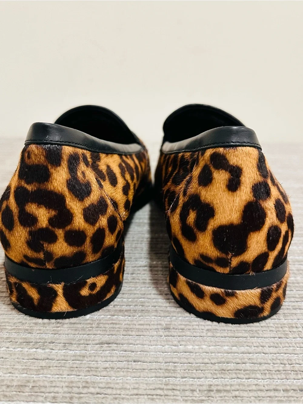 Vionic Sellah Women’s Loafers Leopard Print Calf Hair Orthotic Slip-On Size 11W